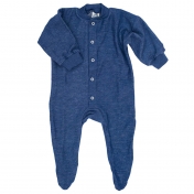 All-In-One Pyjamas With Feet in Organic Merino Wool Terry