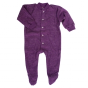 All-In-One Pyjamas With Feet in Organic Merino Wool Terry