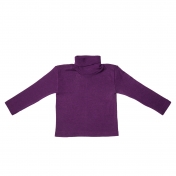 Children\'s Polo Neck Top in Organic Wool & Mulberry Silk