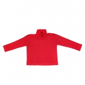 Children\'s Polo Neck Top in Organic Wool & Mulberry Silk