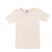 Short-Sleeved Organic Merino Wool & Silk Vest Top