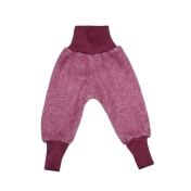 Warm Baby Pants in Merino Wool & Organic Cotton Fleece