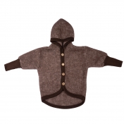 Warm Baby Jacket in Wool & Organic Cotton Fleece