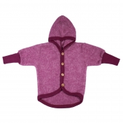 Warm Baby Jacket in Wool & Organic Cotton Fleece