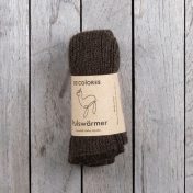 Thick-Knit Ribbed Wrist Warmers with Thumb