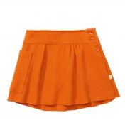 Organic Boiled Merino Wool Skirt with Pocket