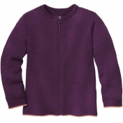 Children\'s Zip Cardigan in Organic Merino Wool