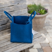 Organic Felted Wool Basket Bag