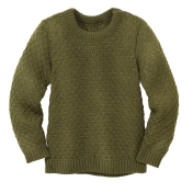 Aran Knit Jumper in Organic Merino Wool