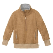 Thick Half-Zip Sweater in Organic Boiled Merino Wool