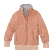 Thick Half-Zip Sweater in Organic Boiled Merino Wool