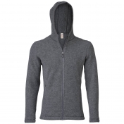 Men\'s Hooded Merino Wool Fleece Jacket