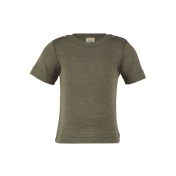 Organic Wool & Silk Baby Shirt with Shoulder Poppers
