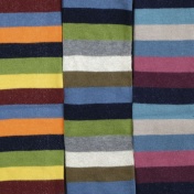 Colourful Striped Tights for Children in Organic Cotton