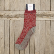 Adult\'s Jacquard Socks in Organic Wool