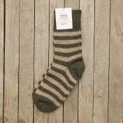Organic Wool Striped Socks for Women