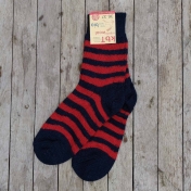Organic Wool Striped Socks for Women