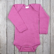 Long-Sleeved Body in Organic Wool and Silk