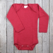 Long-Sleeved Body in Organic Wool and Silk