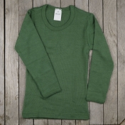 Children's Long-Sleeved Vest in Organic Merino Wool and Silk