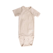 Short-Sleeved Kimono Wrap Baby Body in Organic Cotton