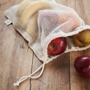 2-Pack Organic Cotton Fruit & Vegetable Nets