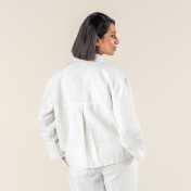 Women\'s Onyx Shirt Jacket in Linen