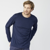 Men\'s Long-Sleeved Shirt in Organic Cotton
