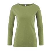 Women\'s Long-Sleeved Shirt in Organic Cotton