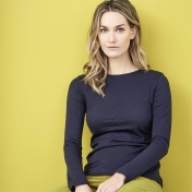 Women\'s Long-Sleeved Shirt in Organic Cotton