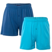2-Pack Men\'s Single Jersey Boxer Shorts in Organic Cotton