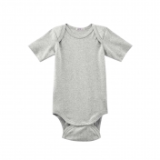 Short-Sleeved Baby-Body in Soft Organic Cotton