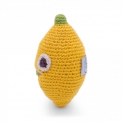 Leon Lemon Hand Crocheted Rattle