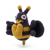 Mireille Vibrating Hand Crocheted Bee