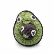 Mama Avocado Hand Crocheted Rattle