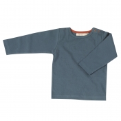 Plain Long-Sleeved T-Shirt in Organic Cotton