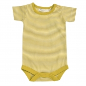 Organic Cotton Striped Short-Sleeved Baby-Body