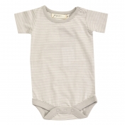 Organic Cotton Striped Short-Sleeved Baby-Body