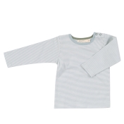 Organic Cotton Fine Stripe Long-Sleeved Shirt