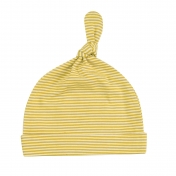 Fine Stripe Knotted Organic Cotton Baby Hat