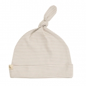 Fine Stripe Knotted Organic Cotton Baby Hat