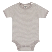 Soft Short-Sleeved Baby Body in Organic Cotton & Silk