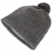 Merino Wool Fleece Bobble Hat