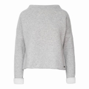Women\'s Lambswool & Organic Cotton Boatneck Sweater