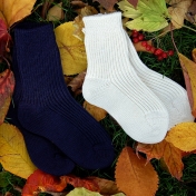 2-Pack Organic Thick Wool Socks for Babies & Children