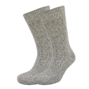 Women\'s Cable Knit Socks in Organic Wool & Cotton