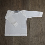 Long-Sleeved Baby Vest Top in Organic Filament Silk