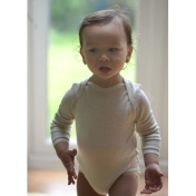 Bourette Silk Long-Sleeved Baby-Body