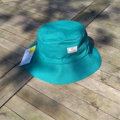 Wide Brim Bucket Hat in Organic Cotton (Cala)