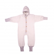 Warm All-In-One in Organic Wool & Cotton Fleece Snugglesuit